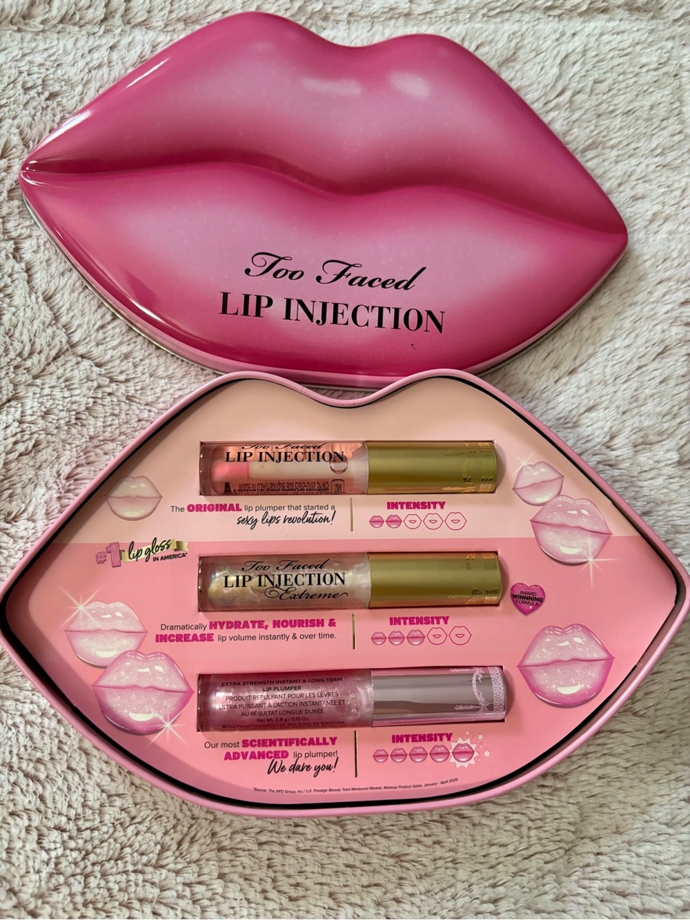 Too Faced Lip Injection Trio Set - Pink